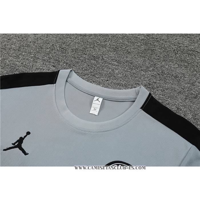Chandal del Paris Saint-Germain Jordan 23-24 Manga Corta Gris - Pantalon Corto